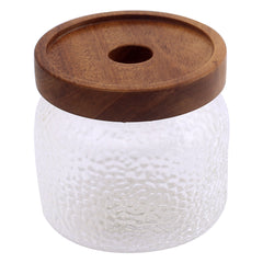 HAMMER GRAIN GLASS JAR - Habitt