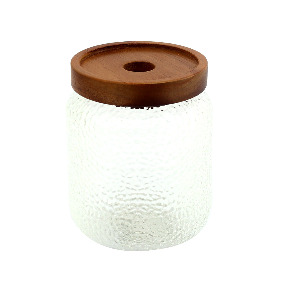 HAMMER GRAIN GLASS JAR - Habitt