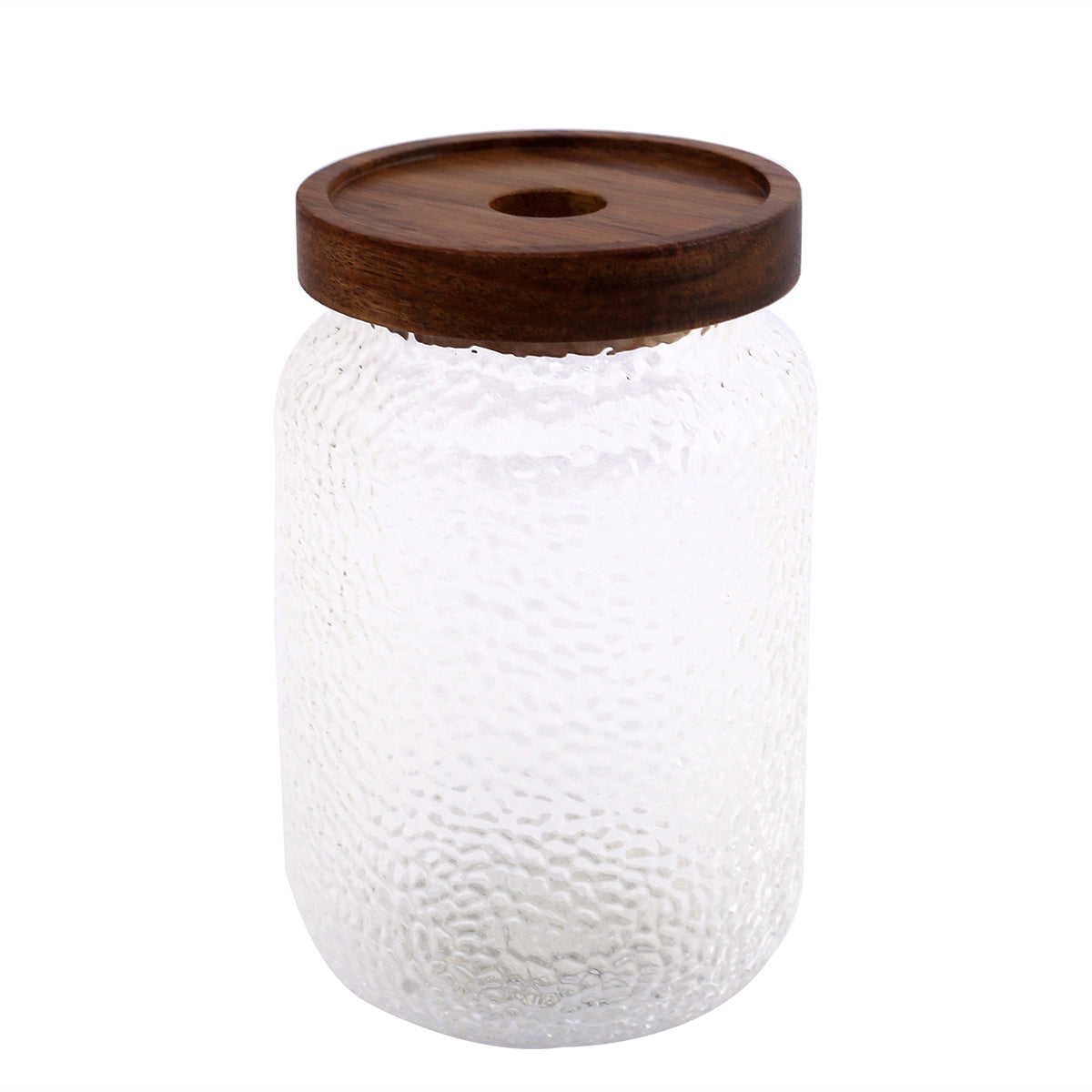 HAMMER GRAIN GLASS JAR - Habitt