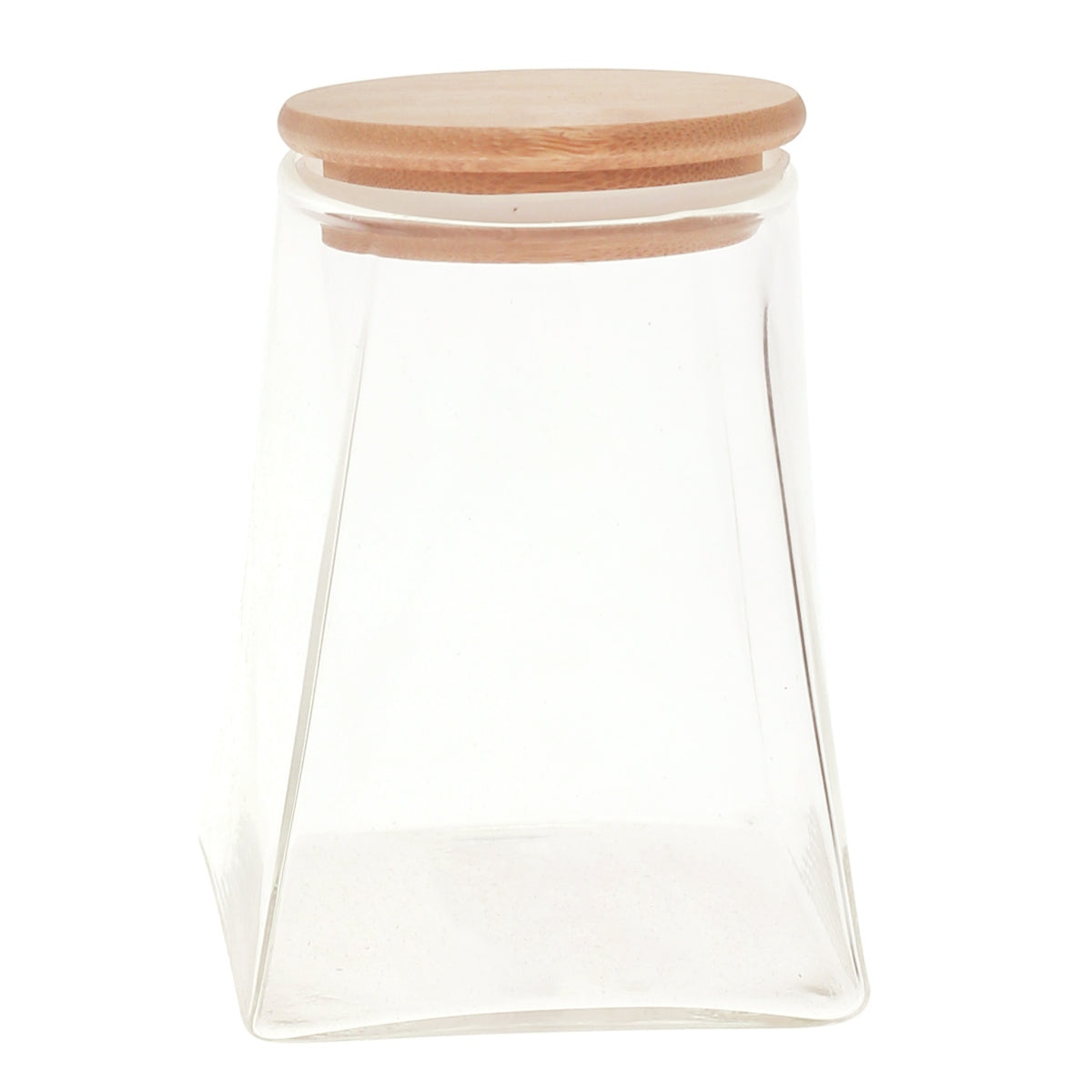 Glass Jar Wood Lid M 7228-21 - Habitt