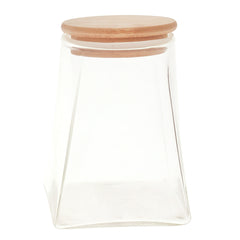 Glass Jar Wood Lid S 7228-20 - Habitt