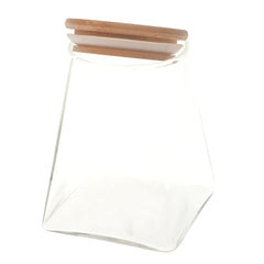 Glass Jar Wood Lid M 7228-21 - Habitt
