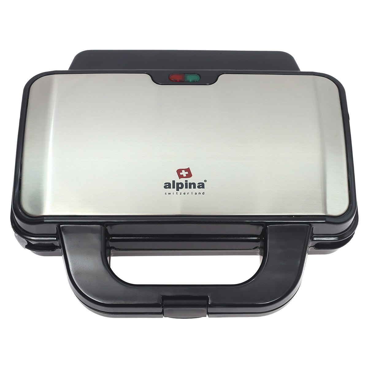 Alpina SF-2502-SB Jumbo Sandwich Maker | 1400W Non-Stick Electric Sandwich Grill – Black & Stainless Steel - Habitt