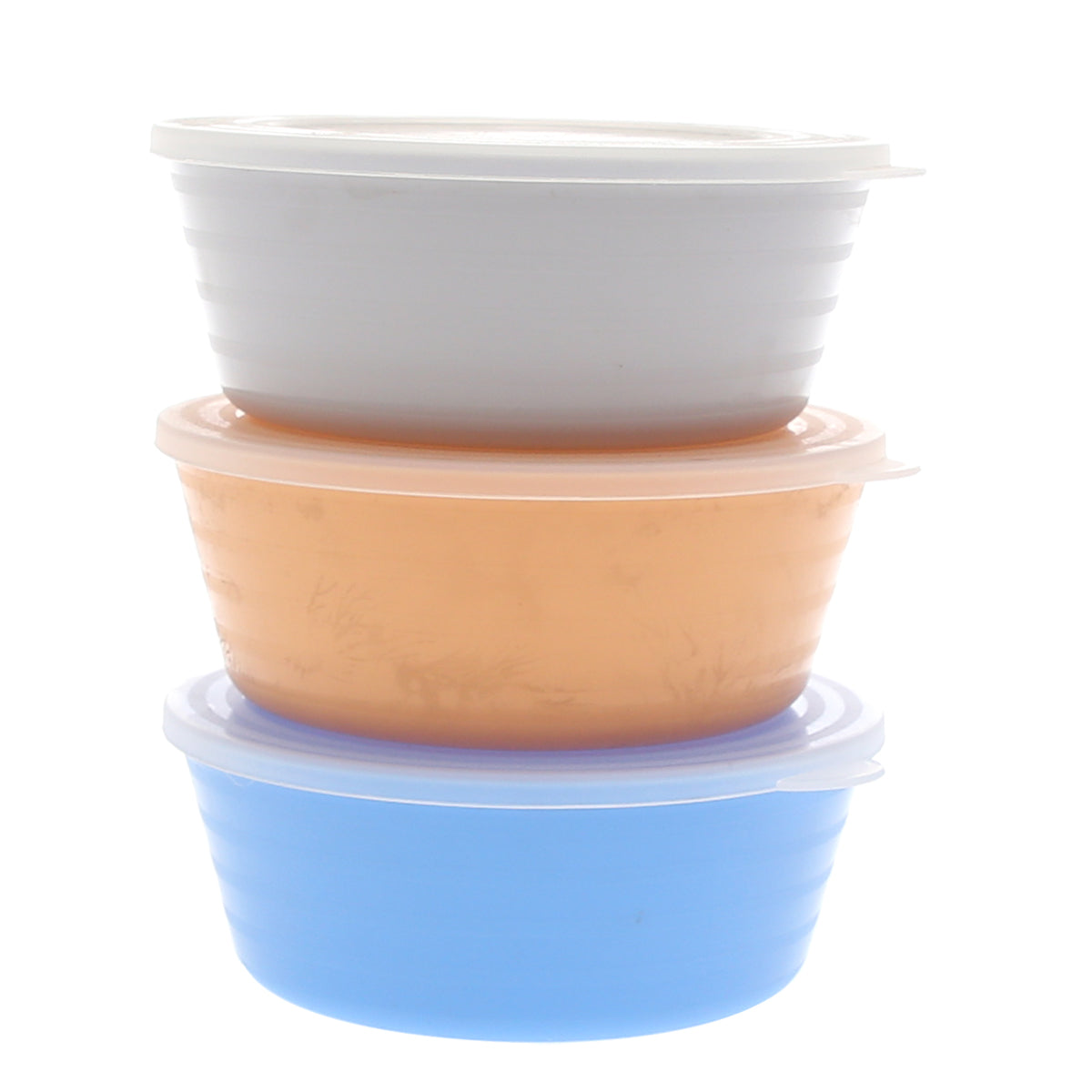 3PCS Storage Bowl with Lid – Multicolor - Habitt