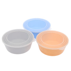 3PCS Storage Bowl with Lid – Multicolor - Habitt
