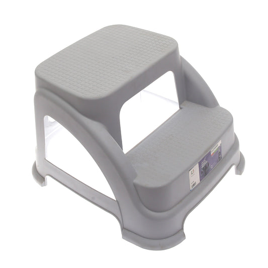 Two Step Stool – Grey, Brown, Black - Habitt