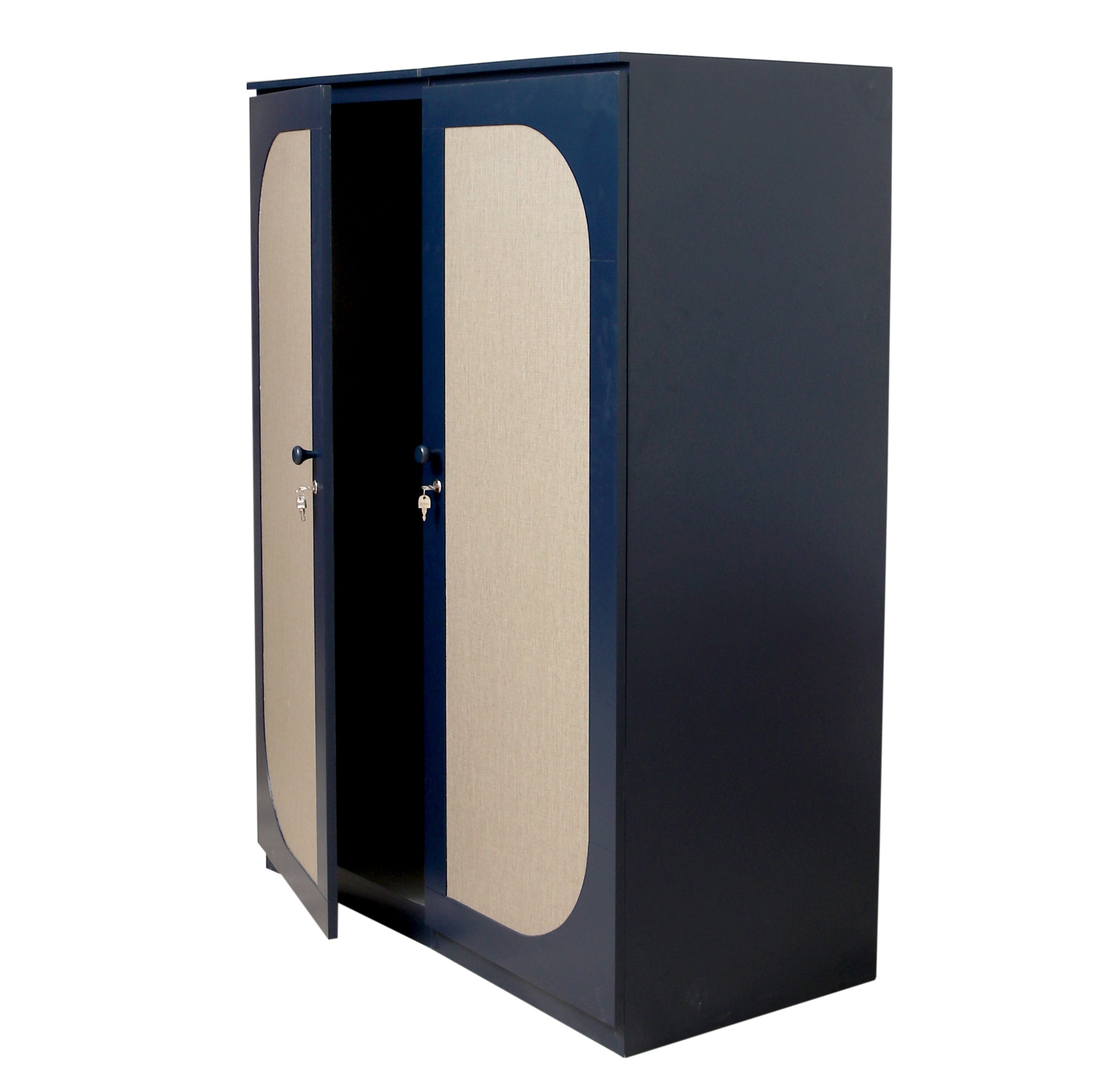 Lancaster black 2 wardrobe - Habitt