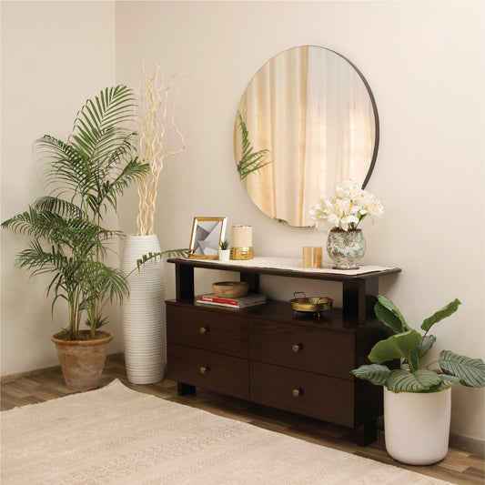 Lowa Arc Bedroom Set – Bed & Dresser - Habitt