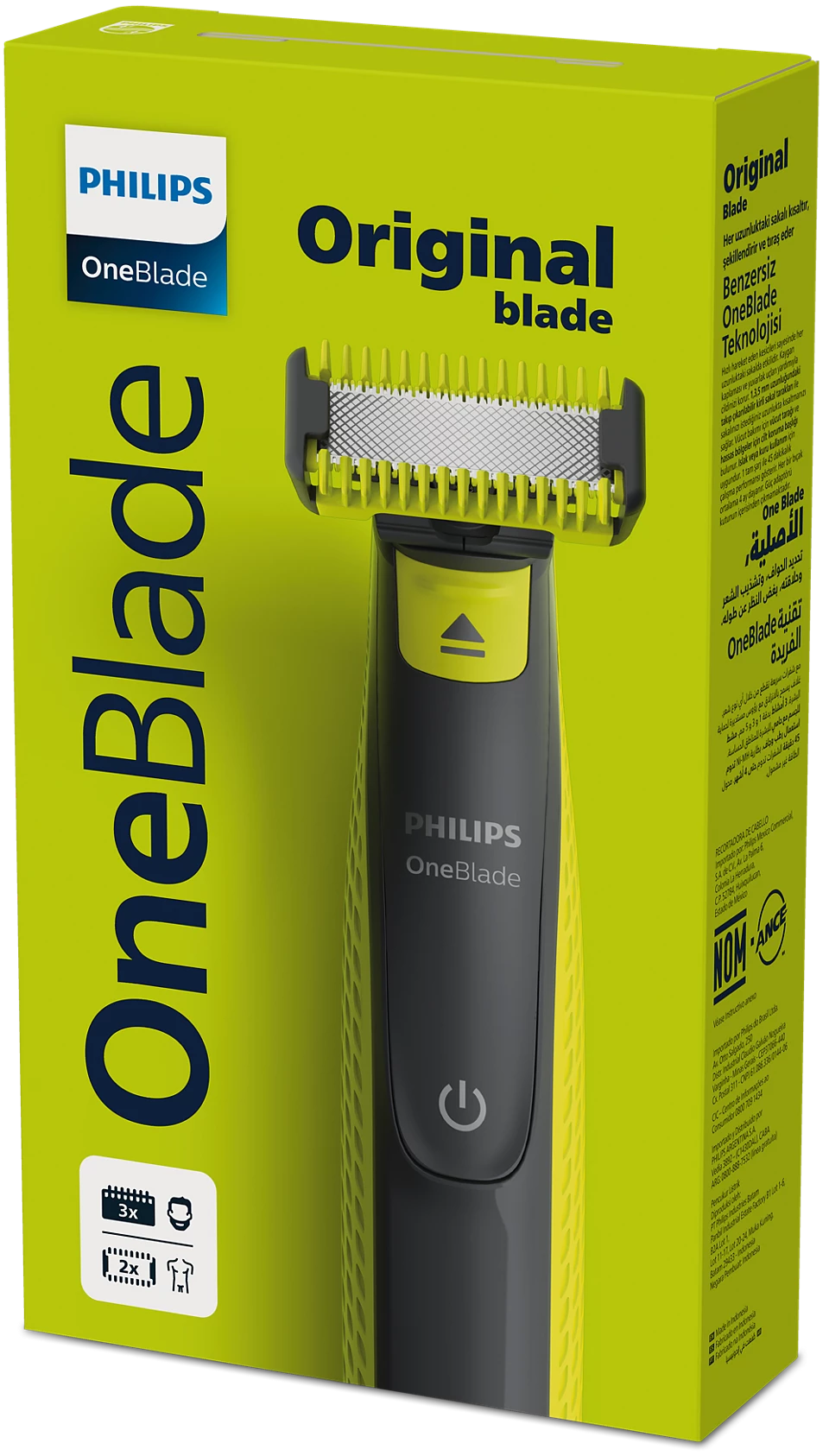 Philips OneBlade Face + Body Trimmer QP2824/10 – Hybrid Shaving & Trimming Tool - Habitt
