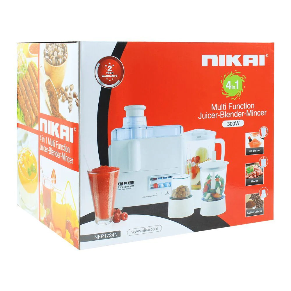 Nikai 4 in 1 Blender & Grinder NFP1724N - Habitt