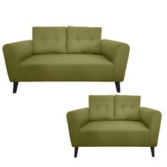 Rovak Sofa Set Bundle (3+2 seater) Grey - Habitt