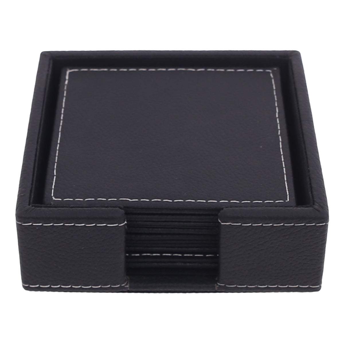 Leather Coasters (Black) - Habitt