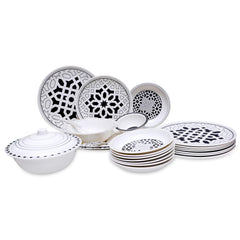 Dinner Set Geometric Black - Habitt