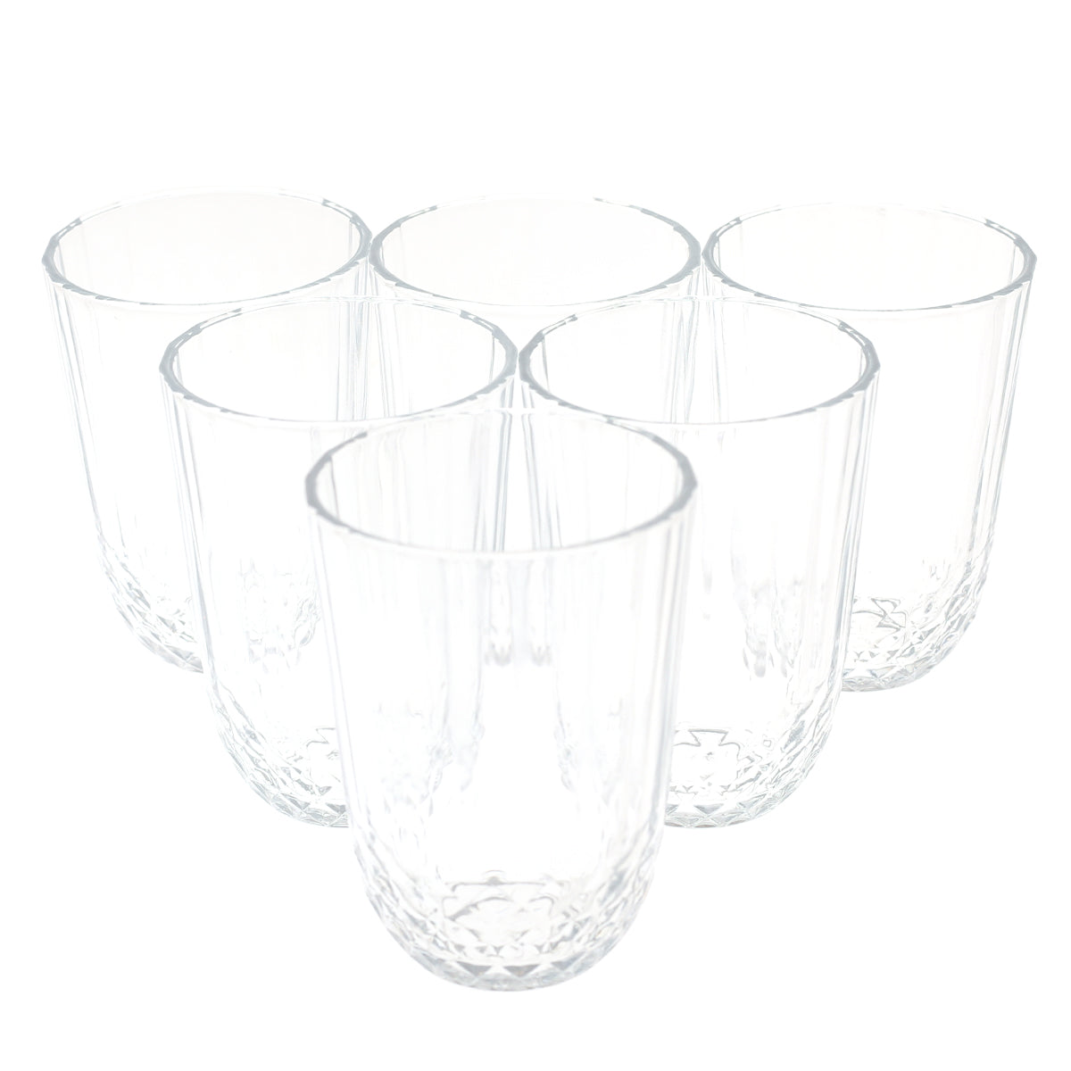 6pcs Tumbler Glass transparent 52750 - Habitt