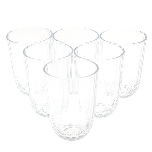 6pcs Tumbler Glass transparent 52750 - Habitt