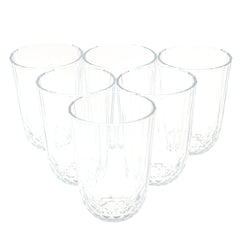 6pcs Tumbler Glass transparent 52750 - Habitt
