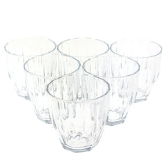 6pcs Tumbler Glass transparent 52988 - Habitt
