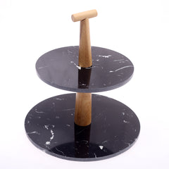 Pastry Serving Dish Black.OLA-004 - Habitt