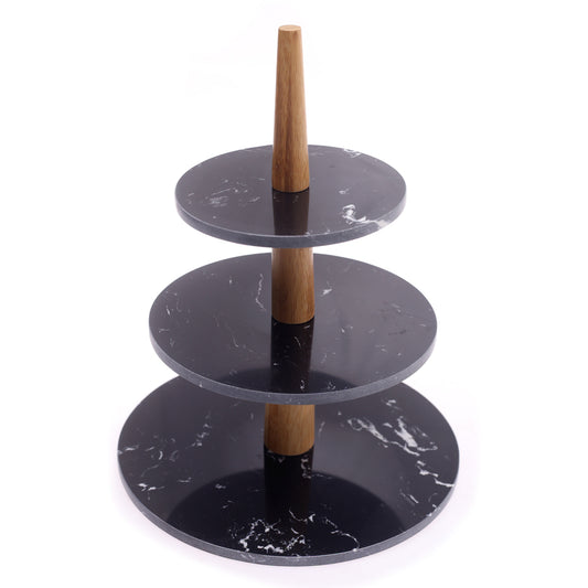 Pastry Serving Dish Black.OLA-005 - Habitt