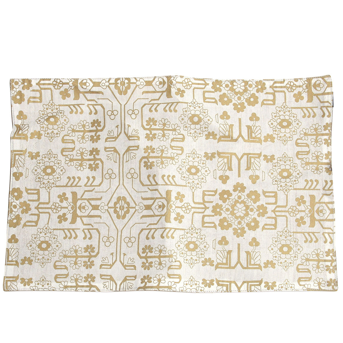 White Gold Floral Placemat - Habitt