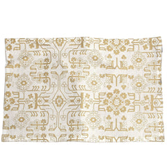 White Gold Floral Placemat - Habitt