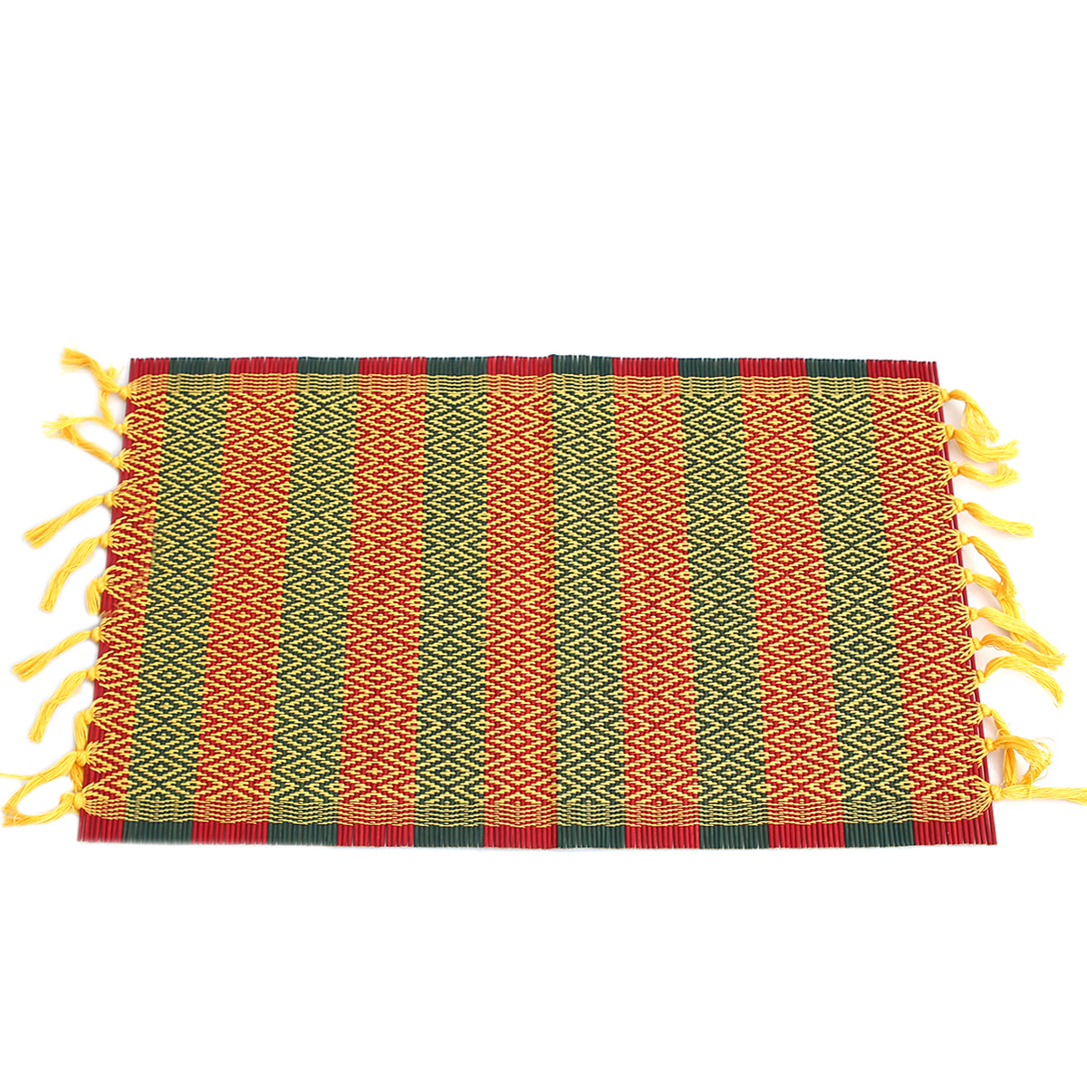 Yellow Buti Bamboo Mat 13X19 - Habitt