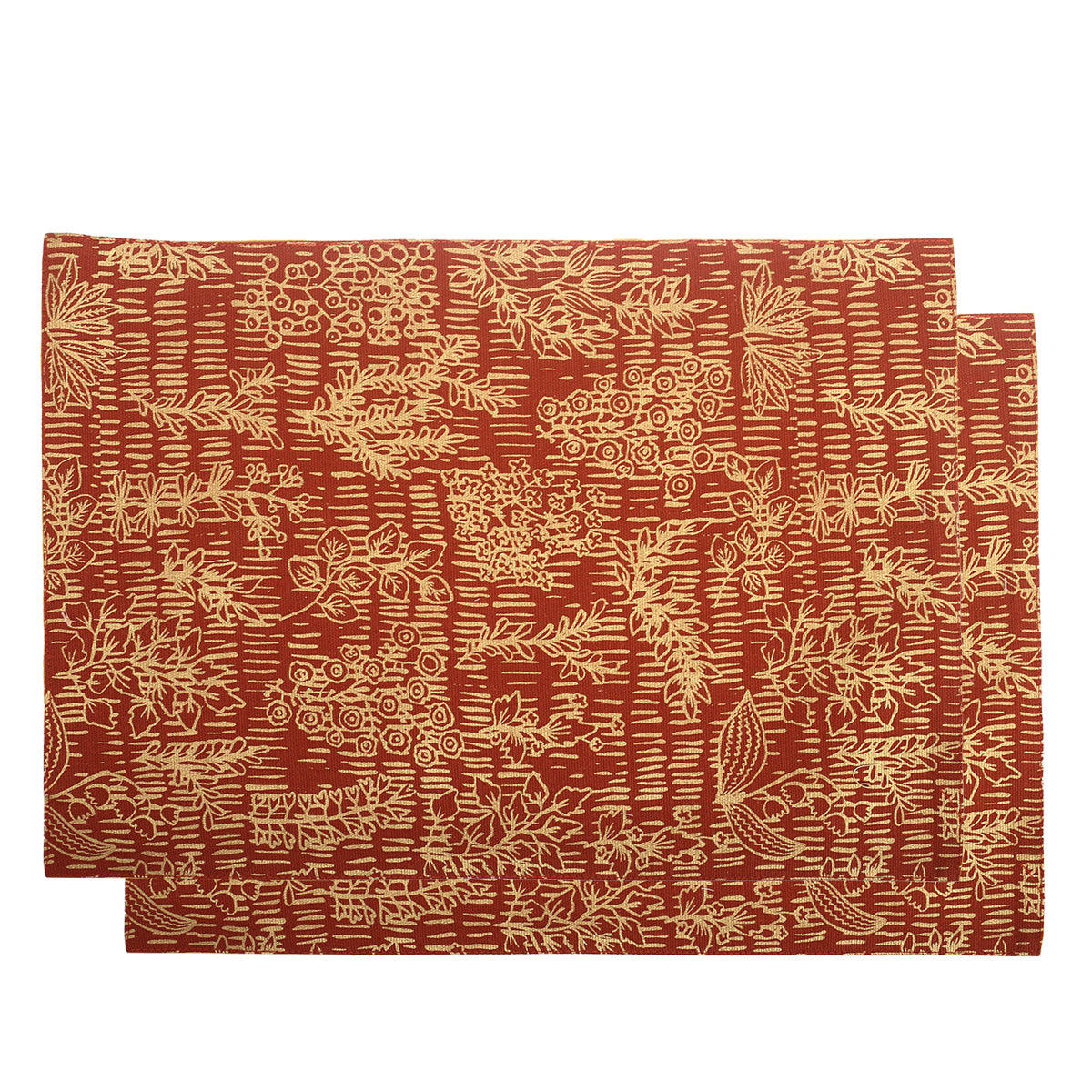 Gold Floral Mats 13x19 - Habitt