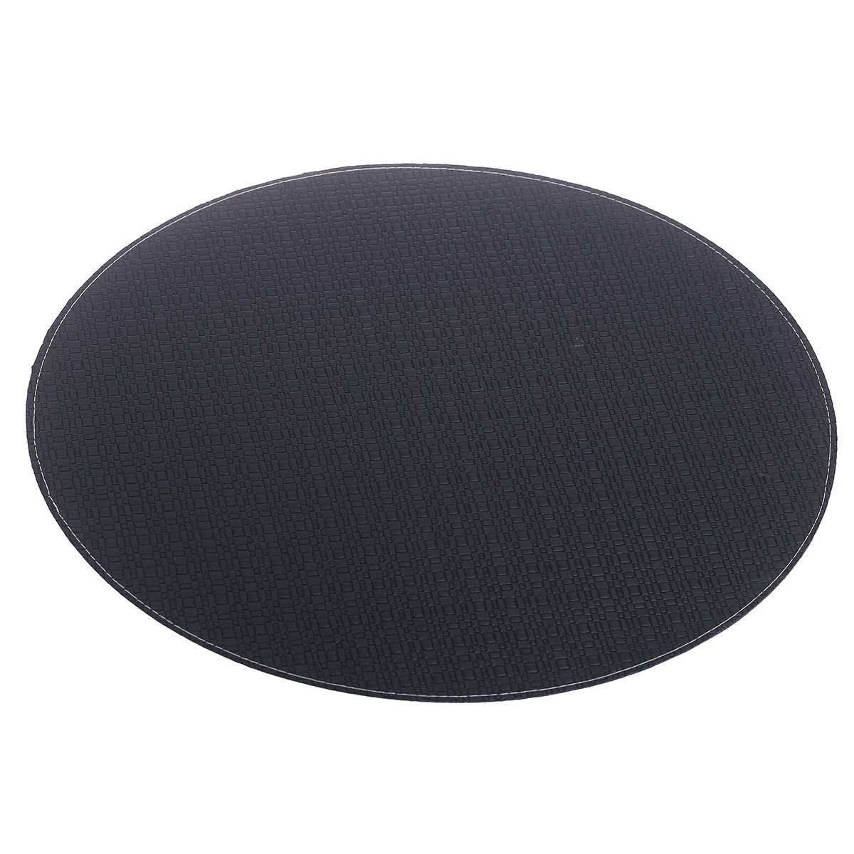Mat Round Knitted (Bot/Same) Black - Habitt