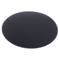 Mat Round Knitted (Bot/Same) Black - Habitt