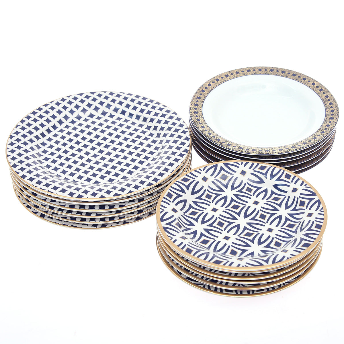 18Pcs Plate Set 