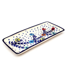 Rectangle Dish Medium Blue Pottery - Habitt