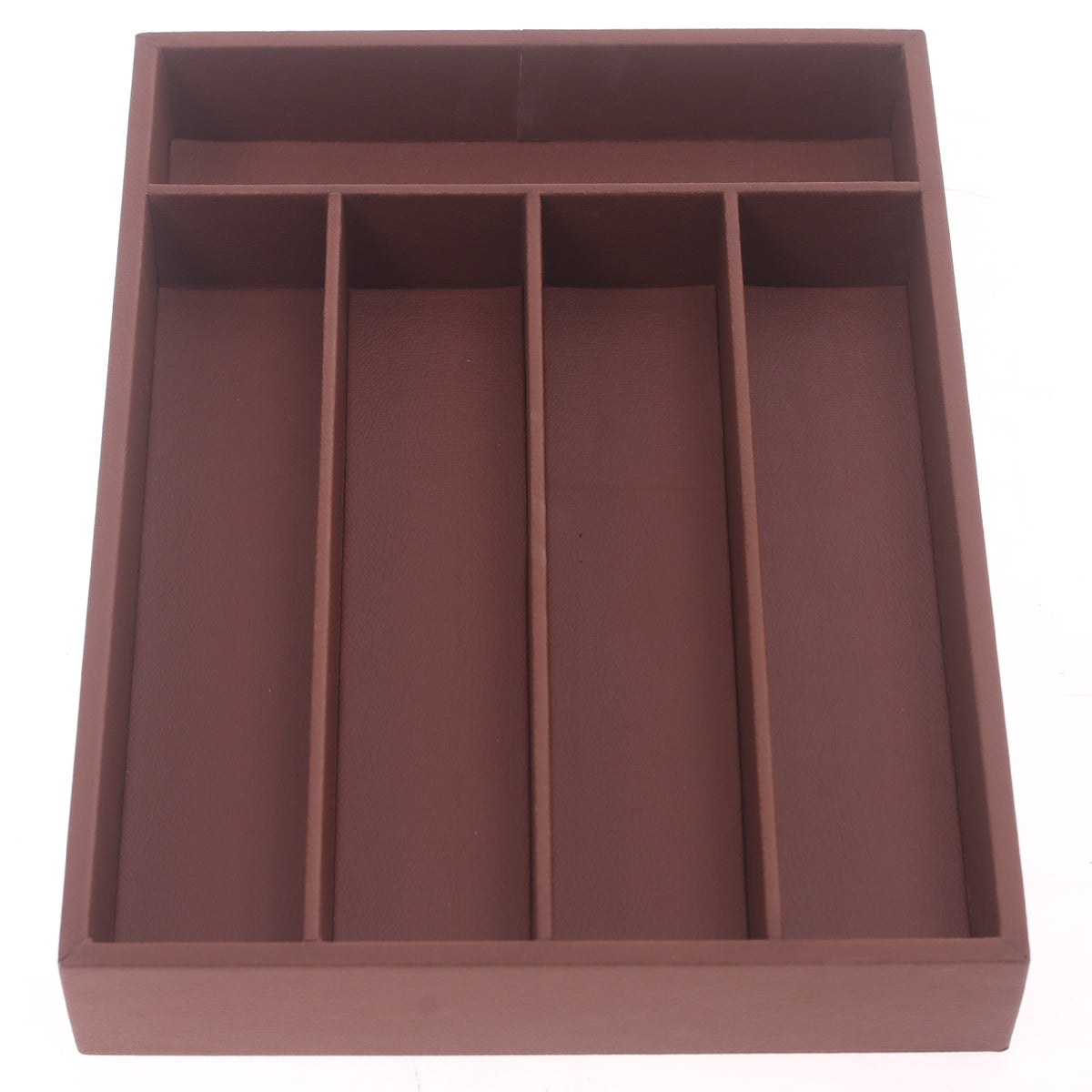 Leather Cutlury Box Brown - Habitt