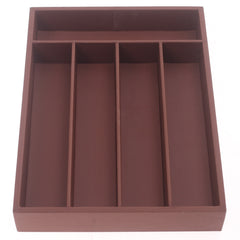 Leather Cutlury Box Brown - Habitt