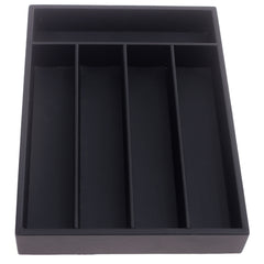Leather Cutlury Box Black - Habitt