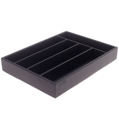 Leather Cutlury Box Black - Habitt