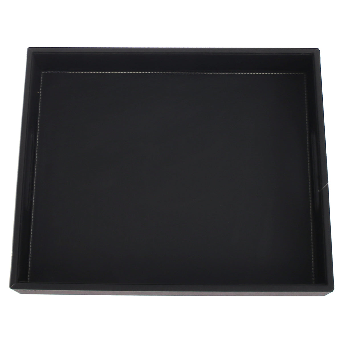 Leatherette Tray Black M - Habitt