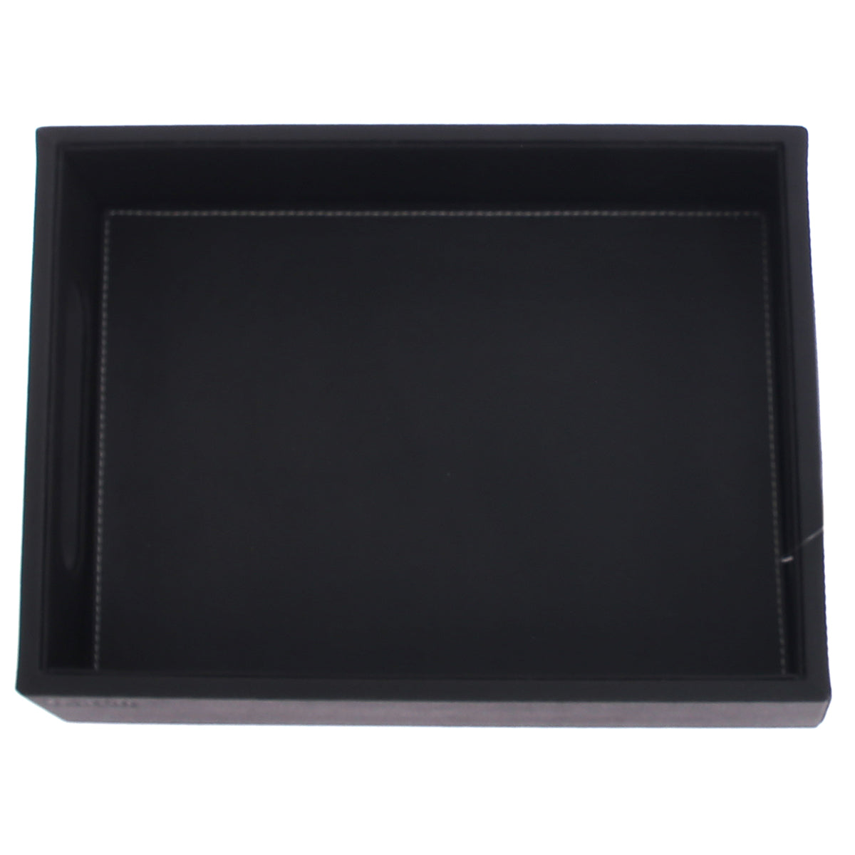 Leatherette Tray Black S - Habitt