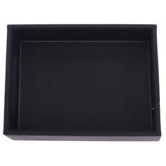 Leatherette Tray Black S - Habitt