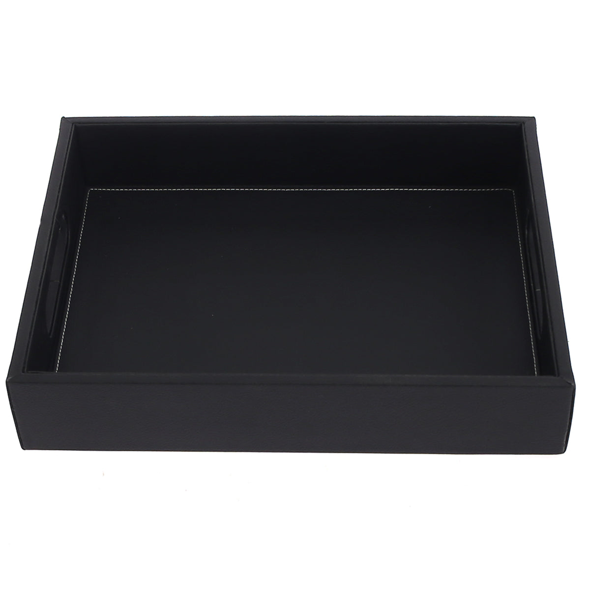 Leatherette Tray Black S - Habitt