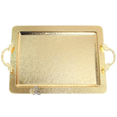 Hammered Rectangle Tray Large G-2626 - Habitt