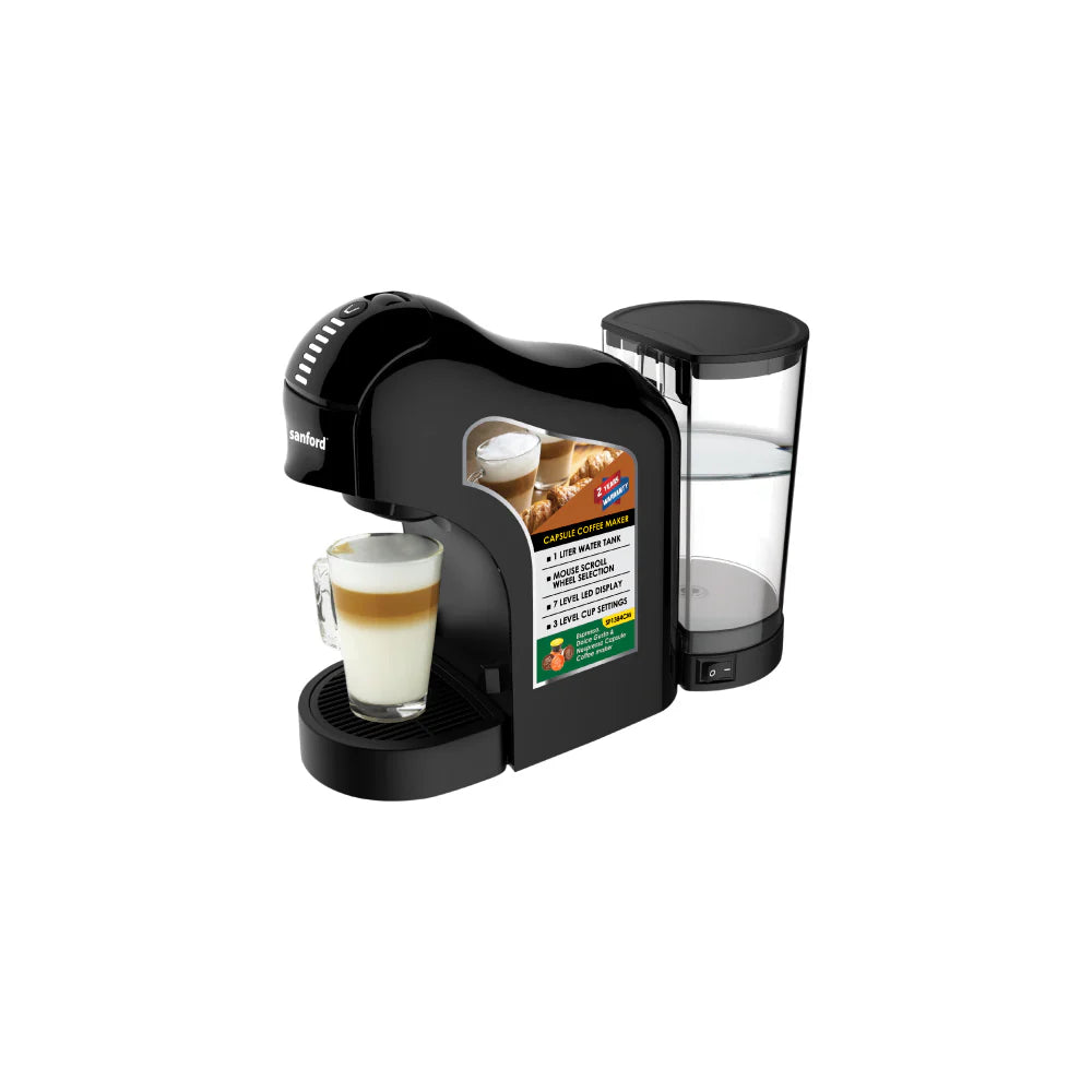 SANFORD SF1384CM 1400 W 3-in-1 Capsule Coffee Maker – High-Pressure Italian-Pump Espresso Machine with 1 L Tank - Habitt