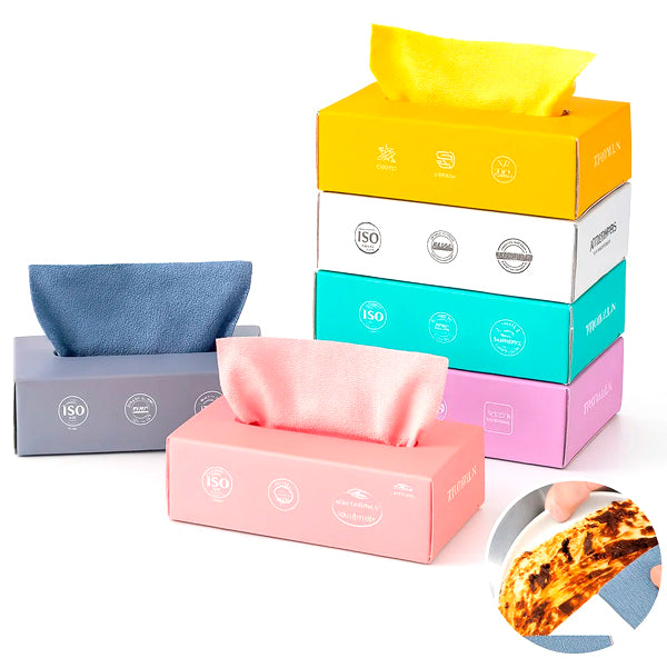 1 Box (20pcs) Microfiber Cleaning Cloths – Reusable & Multi-Purpose Wipes - Habitt