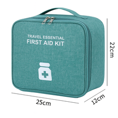 Portable First Aid Medicine Storage Bag – Travel Emergency Organizer - Habitt