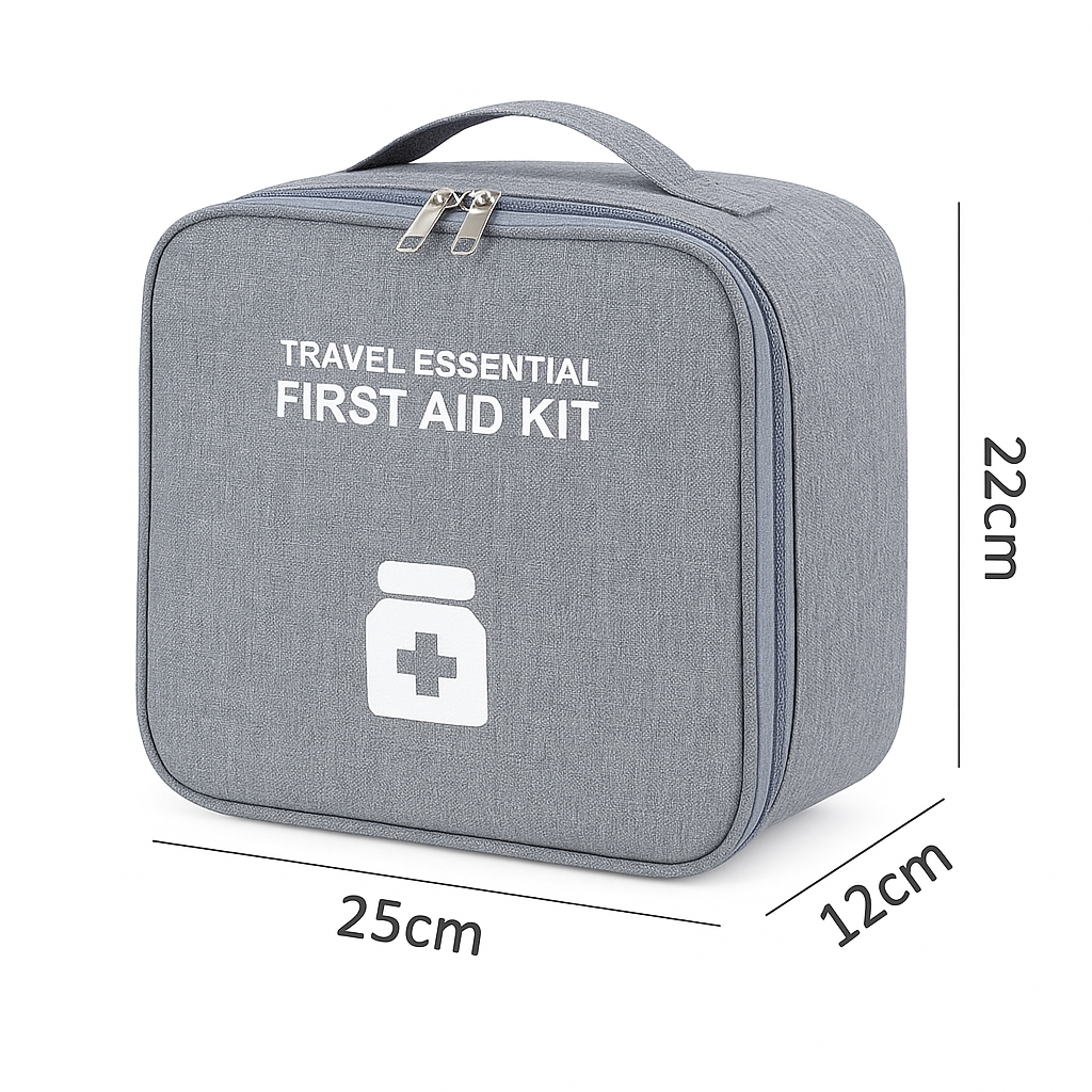 Portable First Aid Medicine Storage Bag – Travel Emergency Organizer - Habitt