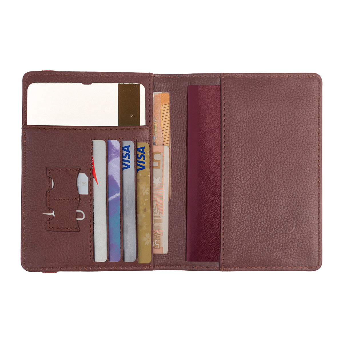 Agent Travel Wallet Granite Brown - Habitt