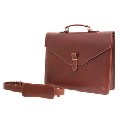 Oscar Laptop Bag Geneva Brown - Habitt