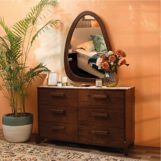 Wedding Bundle – Horizon Bedroom Set with Mirror, Dresser & Side Tables + Rs. 20,000 Gift Card - Habitt