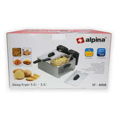 SS.Deep Fryer Twin Bowl F-4008 - Alpina - Habitt