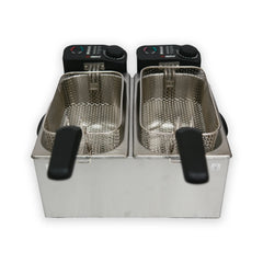 SS.Deep Fryer Twin Bowl F-4008 - Alpina - Habitt