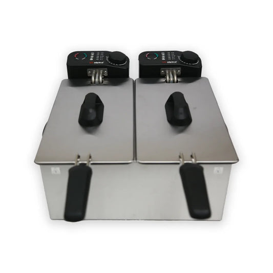 SS.Deep Fryer Twin Bowl F-4008 - Alpina - Habitt